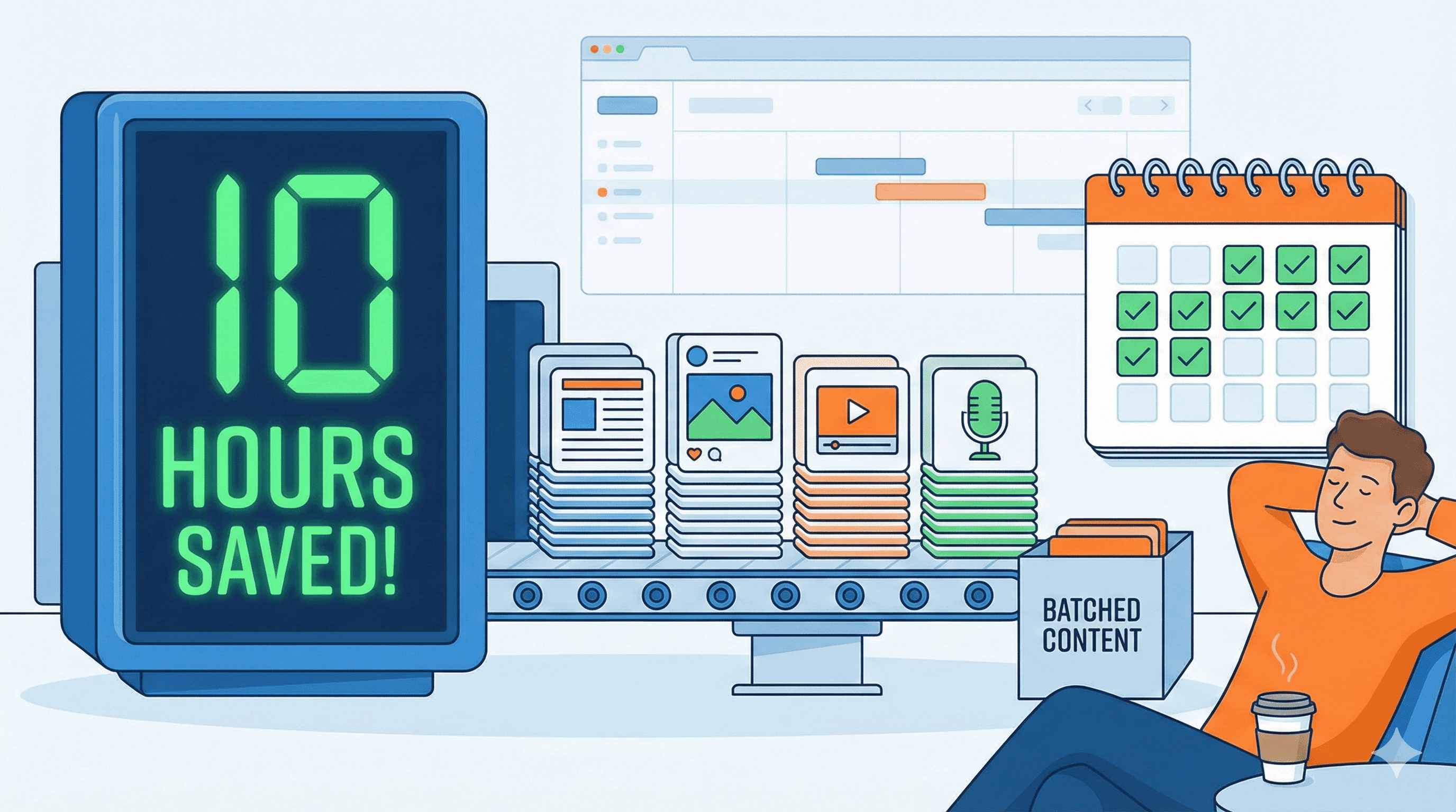 Content Batching 101: Save 10 Hours a Week